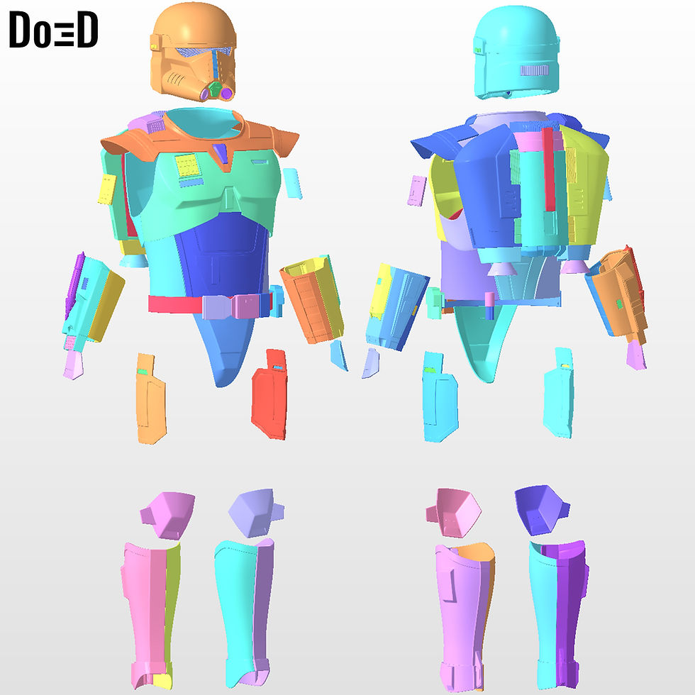 Thumbnail: Beskar Trooper Full Body Armors (AKA. Super Commando) | 3D Printable Model #B831