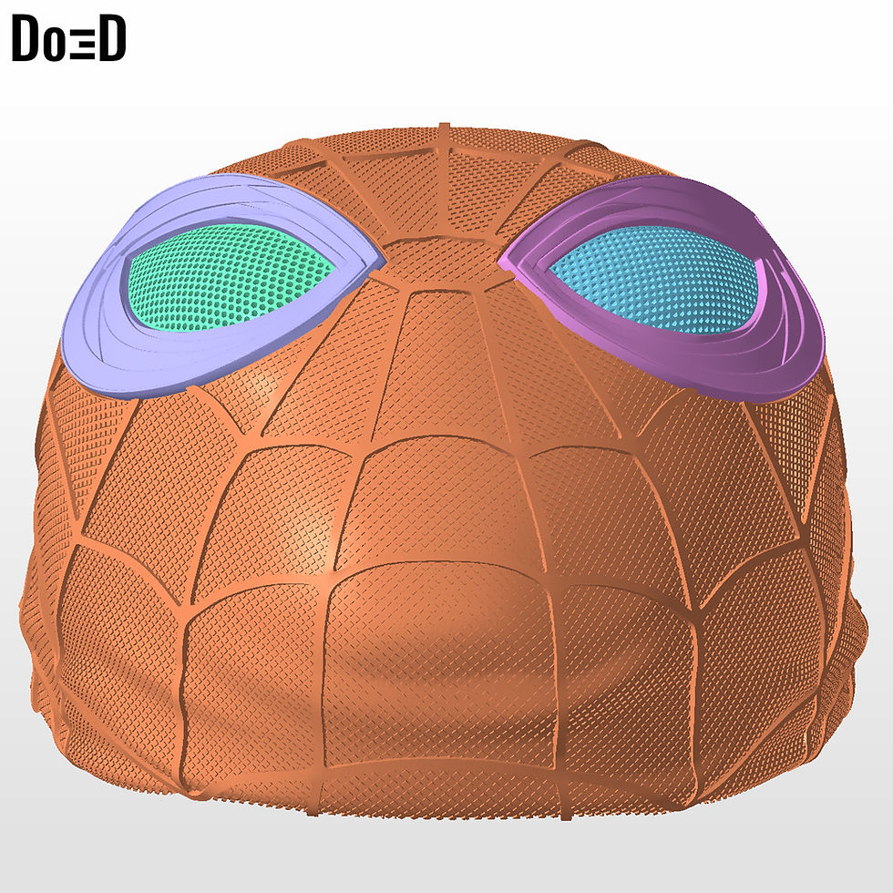 Thumbnail: Spider-Man BND Rolled Up Helmet Spiderman 3D Printable Model #BND9