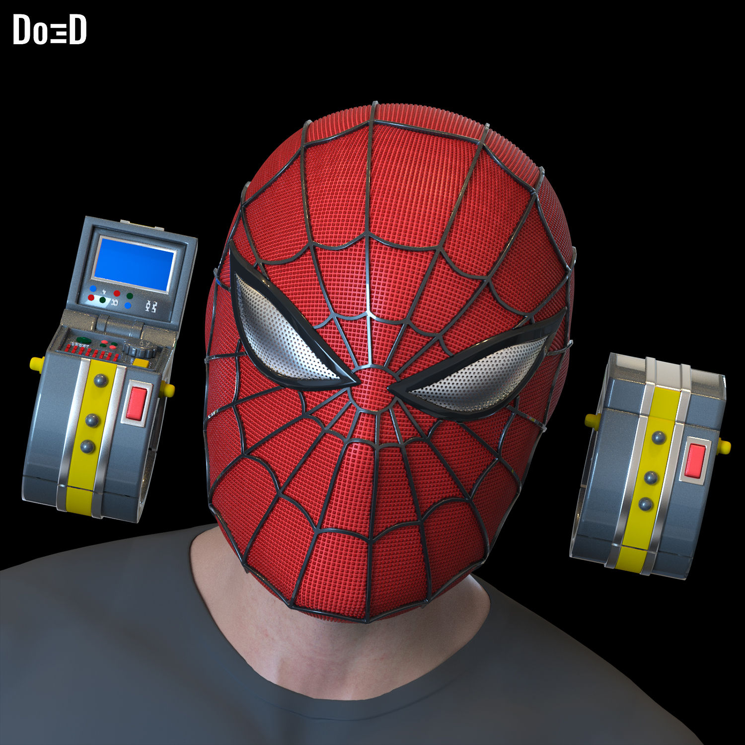Bundle: Spider-Man 1978 Japan Helmet + Webshooter Watch Bracer STL #S978