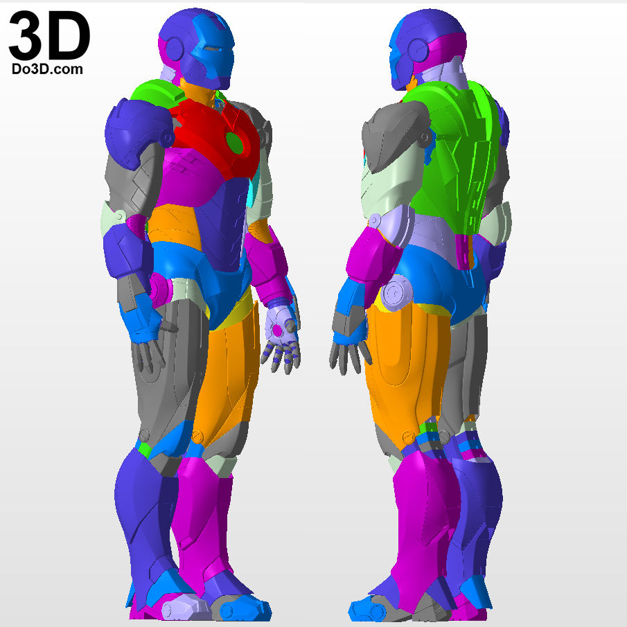Thumbnail: Iron Man Mark IV MK 4 Armor Suit + Inner Chest Details 3D Printable Model #GV4