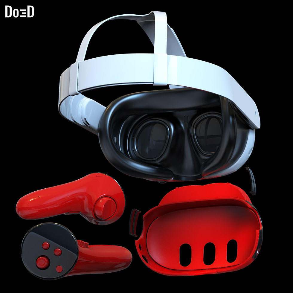 Thumbnail: Deadpool Inspired Meta Quest 3 Skin Cover | 3D Printable Model Print File #MQ13