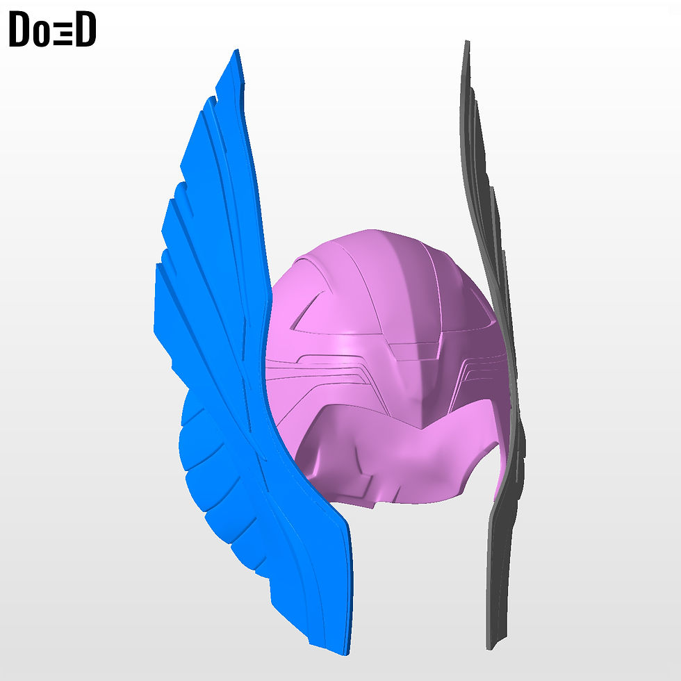 Thumbnail: Thor Classic Helmet 2011 Original OG | 3D Printable Model STL File #390