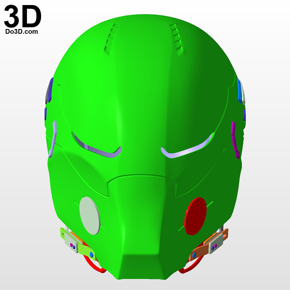 Thumbnail: Red Hood Arkham Knight Classic Helmet | 3D Printable Model #2092