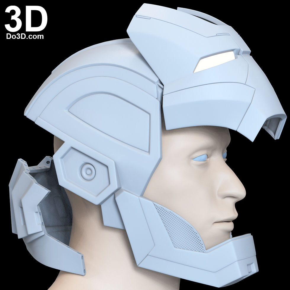 Thumbnail: Bones Helmet Iron Man 3 Mark XLI MK 41 3D Printable Model #BM83