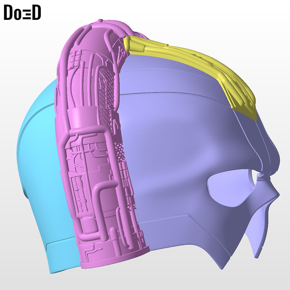 Thumbnail: X-Ray Vision Peacemaker Helmet Inner Details XRay 3D Printable Model STL #XV3556