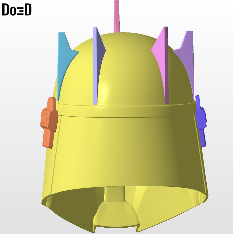 Thumbnail: Helmet Dark Trooper phase 4 Moff Gideon | 3D Printable Model STL File #MG21