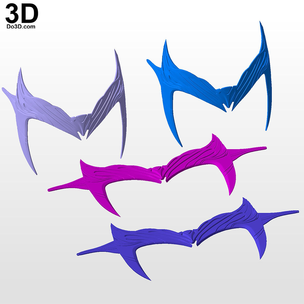 Thumbnail: Scarlet Witch Tiara WandaVision Crown 3D Printable Model STL #Y630