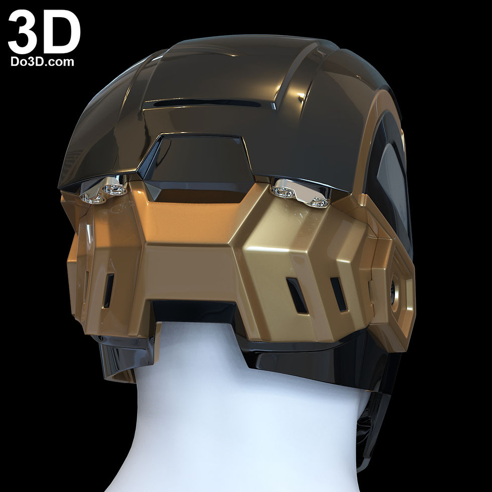 Thumbnail: Bones Helmet Iron Man 3 Mark XLI MK 41 3D Printable Model #BM83