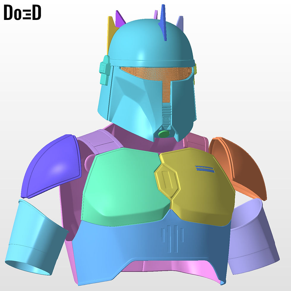 Thumbnail: Dark Trooper phase 4 Moff Gideon Armor Suit & Jetpack | 3D Printable Model #MG83
