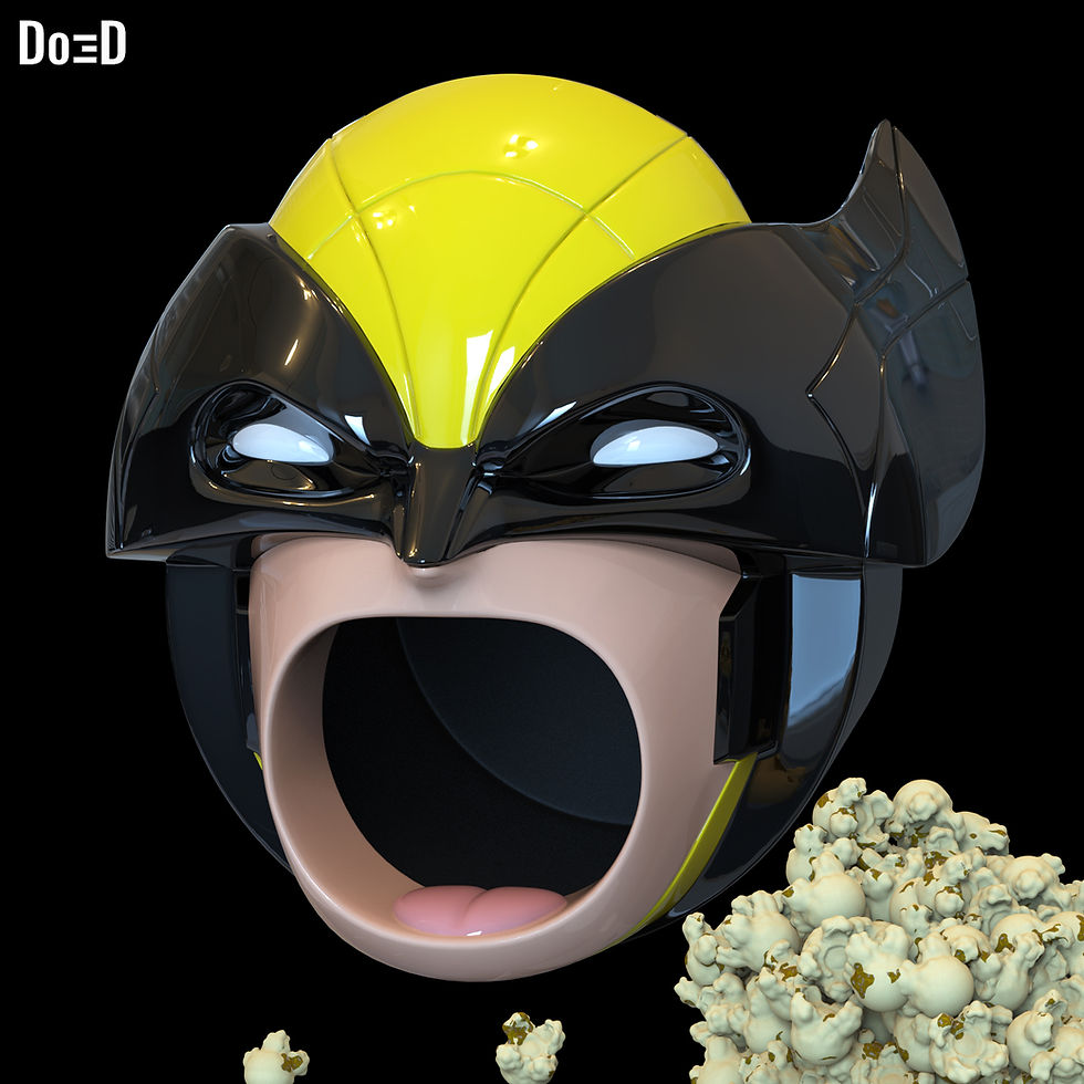 Thumbnail: Free Popcorn Bucket / Container 3D Printable Model File STL #WP58