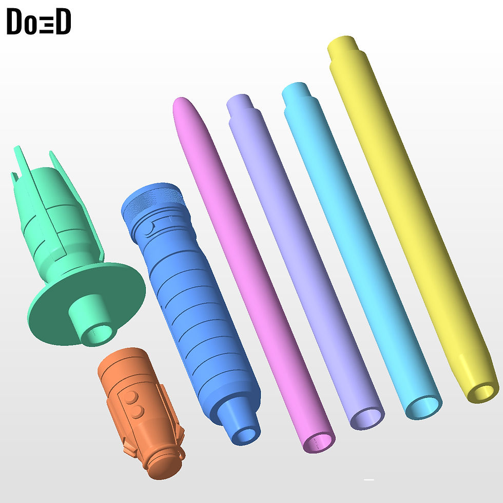 Thumbnail: Complete Set Shin Hati Armor + Lightsaber | 3D Printable Model STL File #SH10