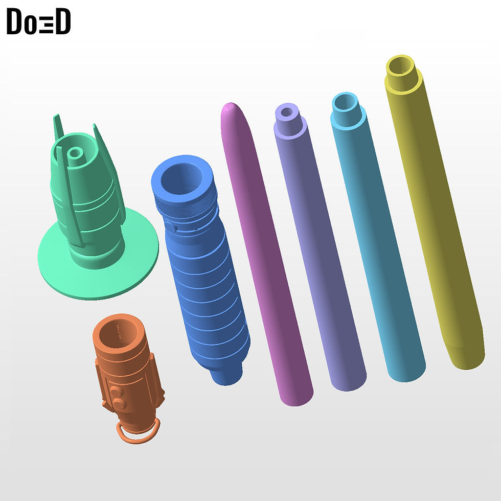 Thumbnail: Complete Set Shin Hati Armor + Lightsaber | 3D Printable Model STL File #SH10