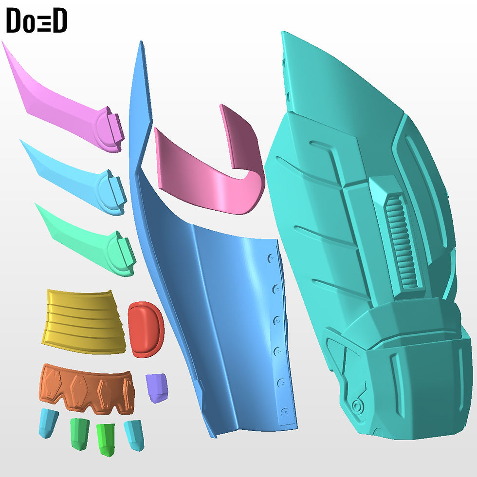 Thumbnail: Batman from Arkham Knight Gauntlet Only | 3D Printable Model #BAK1