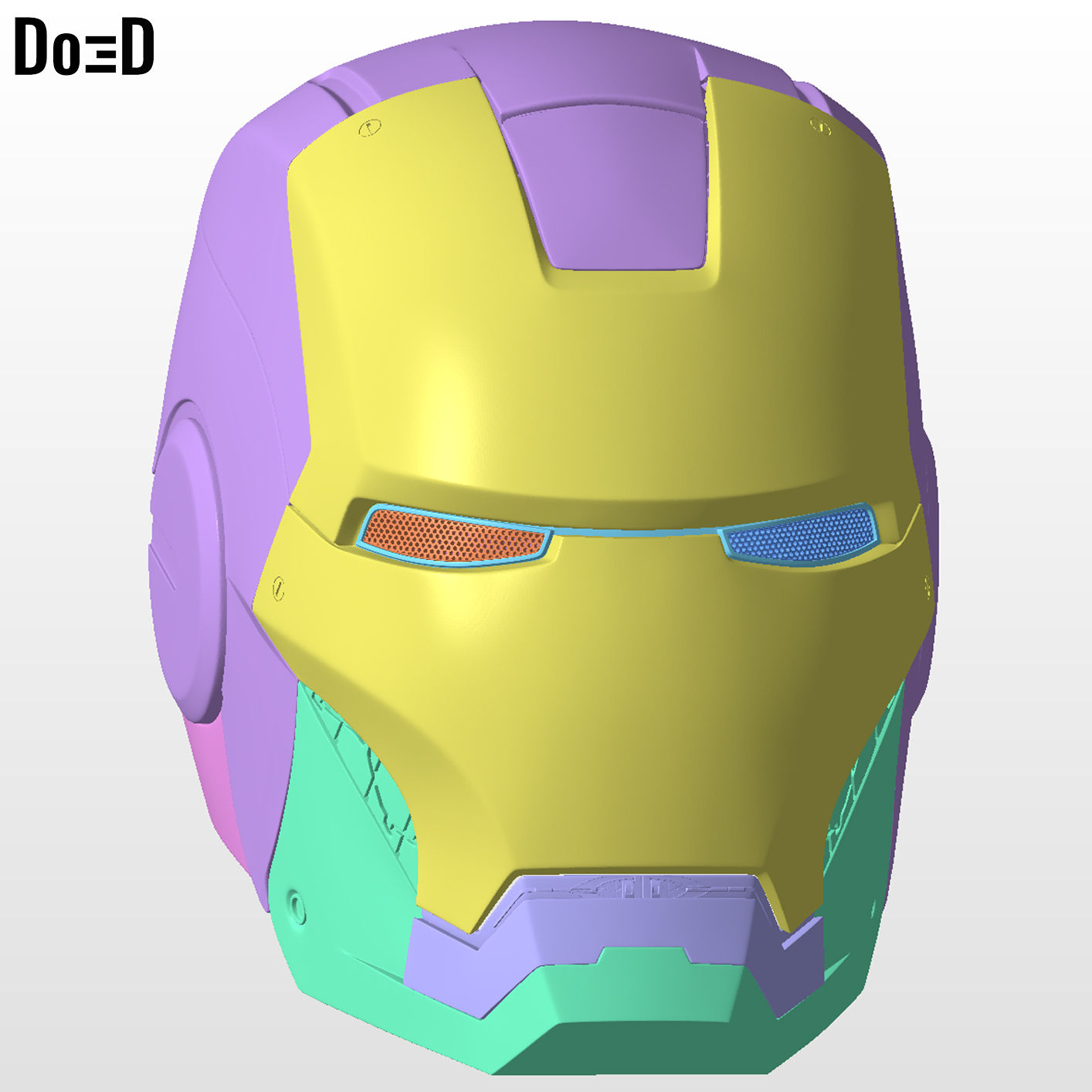Iron Man Mark VI MK 6 Helmet 3D Printable Model #I111