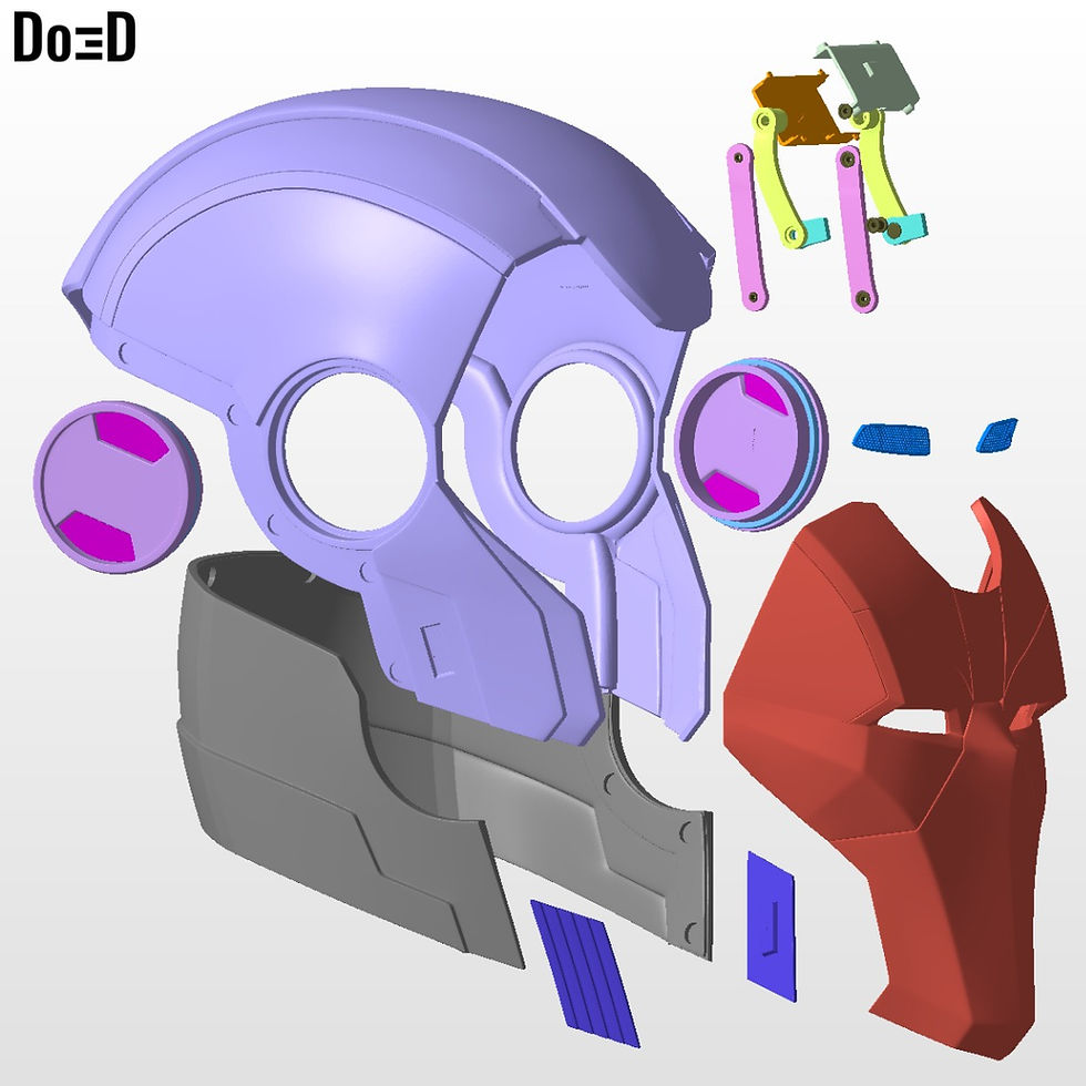 Thumbnail: Armorized Deadpool Warriors Iron Man Helmet | 3D Printable Model #AR20