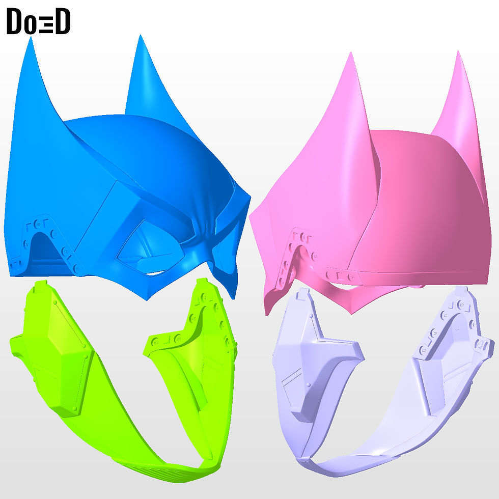 Thumbnail: Batman BGAK Cowl / Helmet 3D Printable Model Print File STL #F53