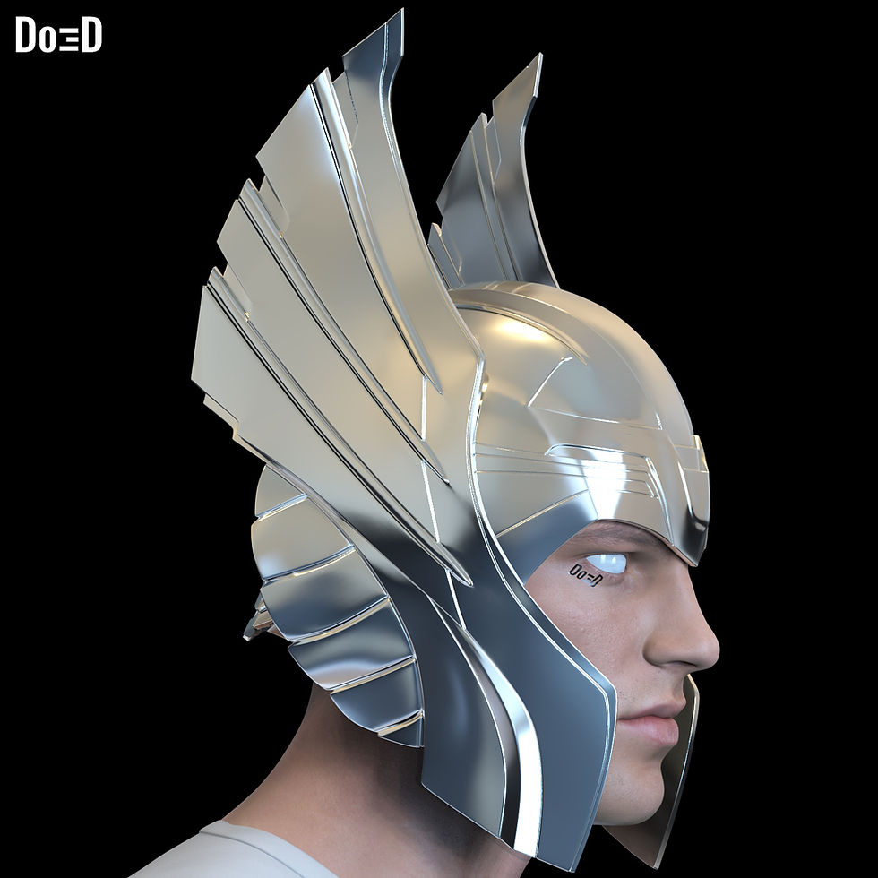 Thumbnail: Thor Classic Helmet 2011 Original OG | 3D Printable Model STL File #390