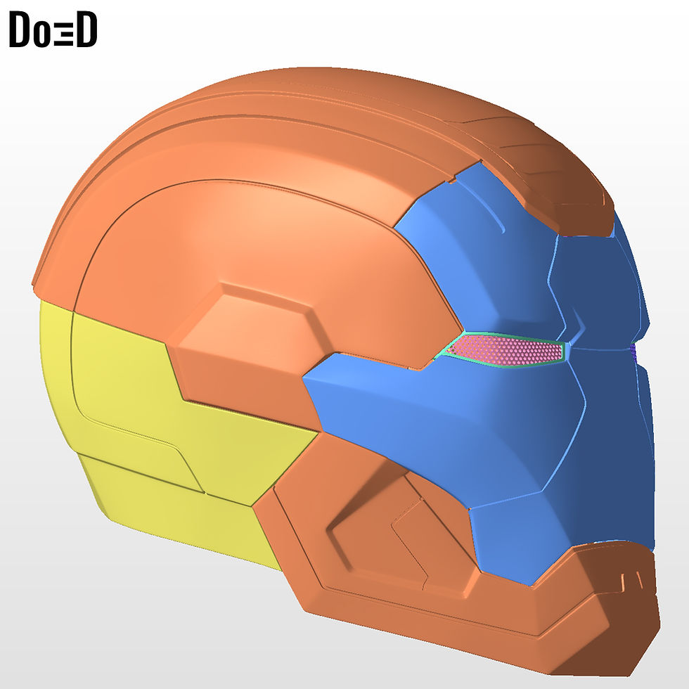 Thumbnail: Iron Man Patriot Helmet | 3D Printable Model #IMC2