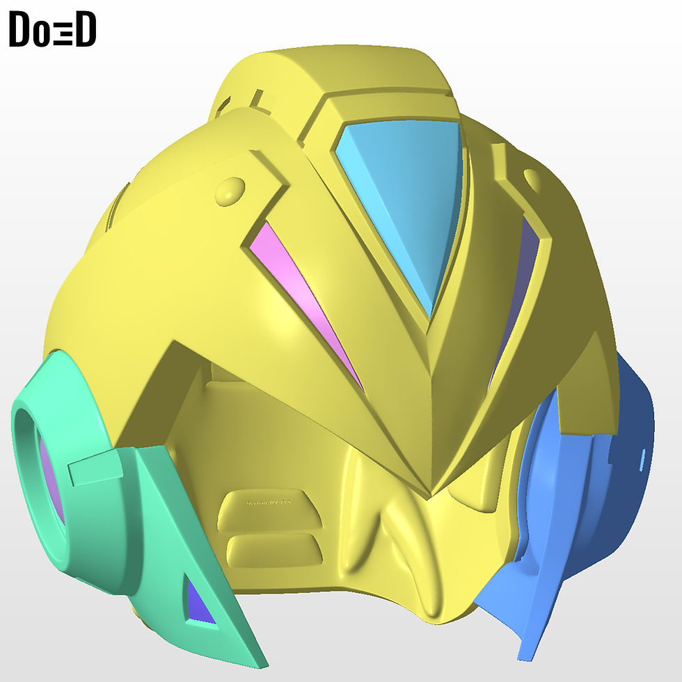 Thumbnail: Mega Man X Helmet | 3D Printable Model #MM4