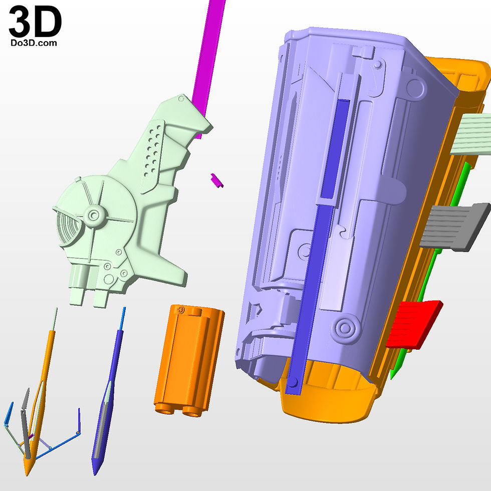 Thumbnail: The Batman Full Set Cowl, Armors, Holster, Utility Belt 3D Printable Model #TB69