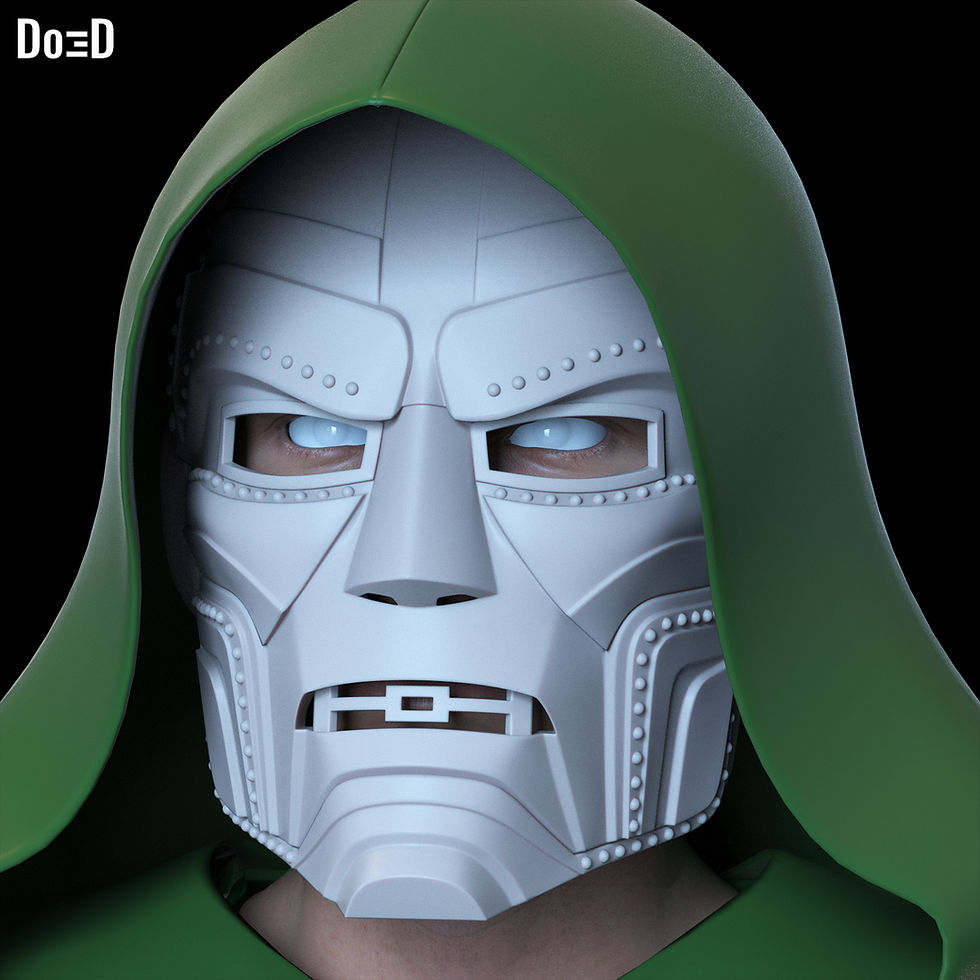 Thumbnail: BundIe: Interchangeable Doctor Doom Variant Helmet Mask 3D Model #CC24
