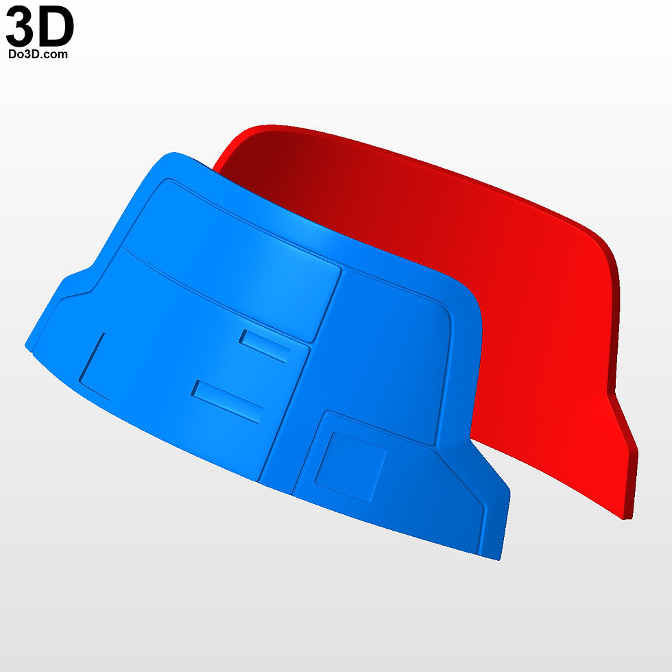 Thumbnail: Cad Bane Hat and Mask Star Wars Helmet | 3D Printable Model STL FILE #CB39