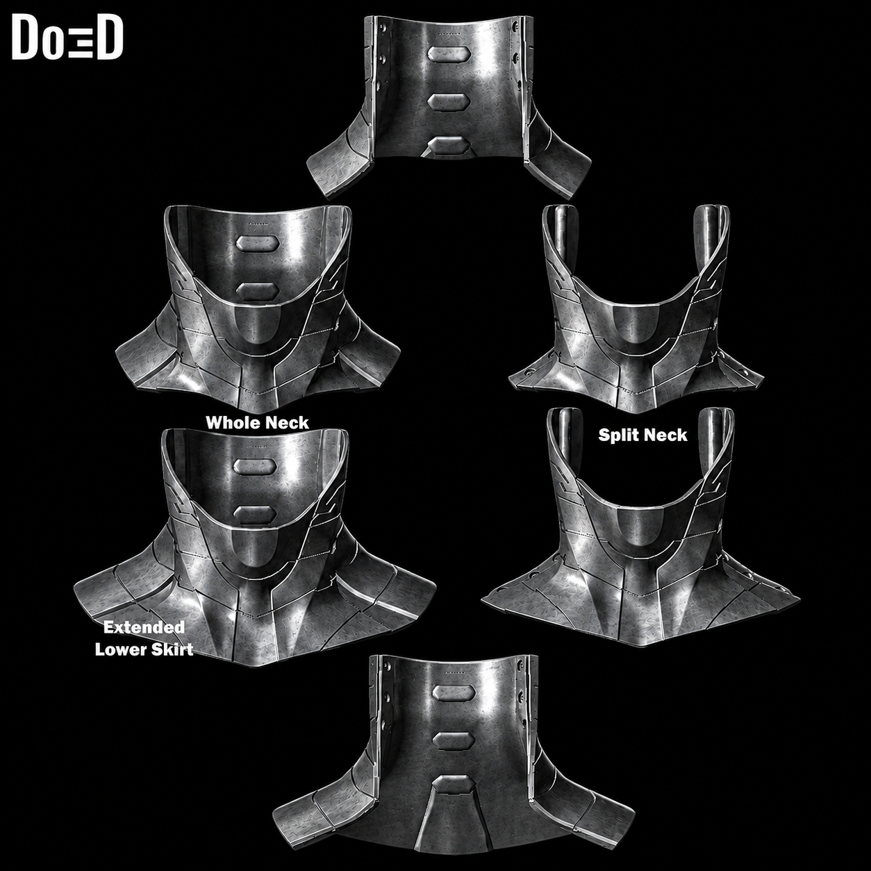 Doctor Doom FF2 Neck Seal 3D Printable Model Print File STL Do3D #DDN32